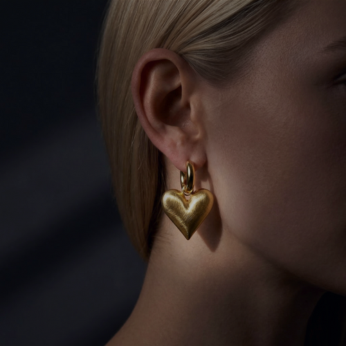 Amora Heart Drop Earrings